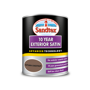 Sandtex 10 Year Satin Autumn Chestnut 750ml