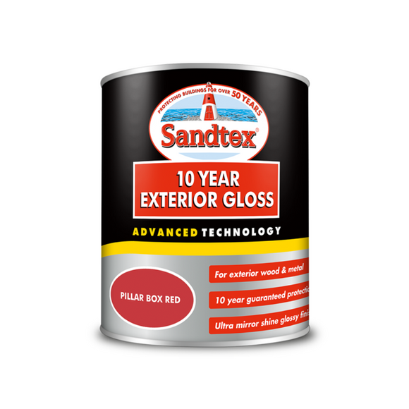 Sandtex 10 Year Gloss Red 750ml