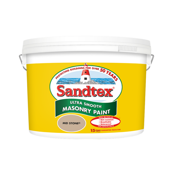 Sandtex Microseal Smooth Masonry Midstone 10L