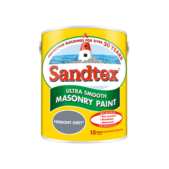 Sandtex Microseal Smooth Masonry Vermont Grey 5L