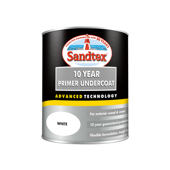 Sandtex 10 Year Primer Undercoat Brilliant White 750ml