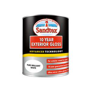 Sandtex 10 Year Gloss Brilliant White 750ml