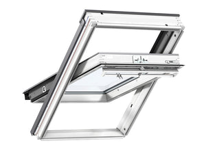 Velux White Painted Centre Pivot Roof Window - 55X78CM