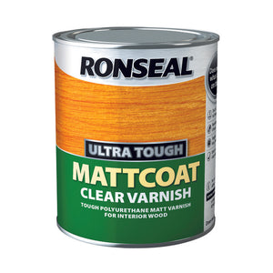 Ronseal Ultra Tough Varnish 750ml Matt Coat