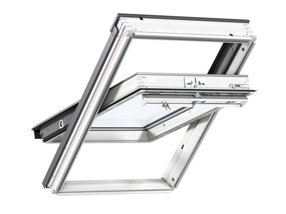 Velux White Painted Centre Pivot Roof Window - 78X118CM