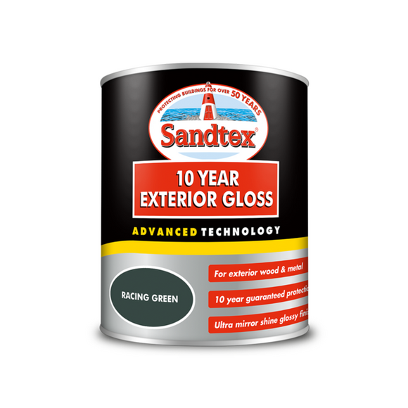 Sandtex 10 Year Gloss Green 750ml