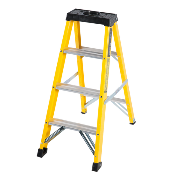 4 Step Single-Sided Fibreglass Step Ladder