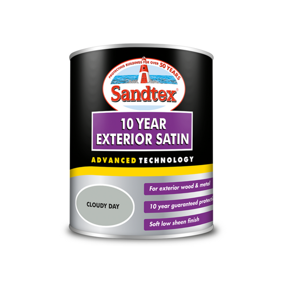 Sandtex 10 Year Satin Cloudy Day 750ml