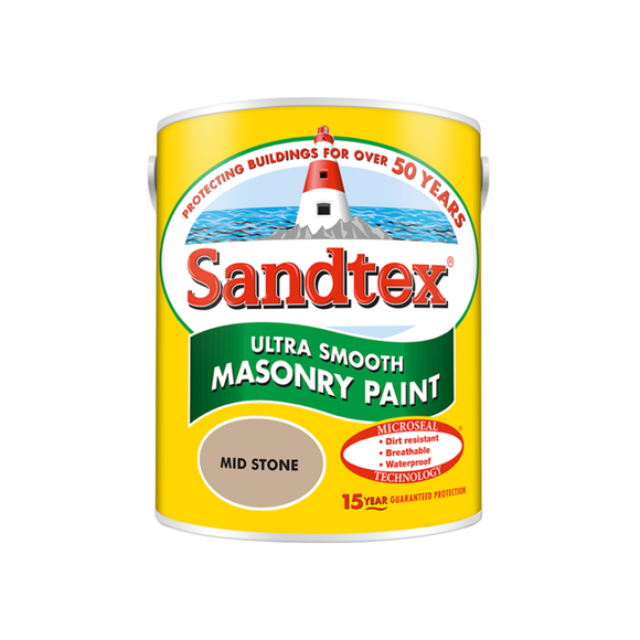 Sandtex Microseal Smooth Masonry Mid Stone 5L