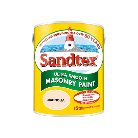 Sandtex Microseal Smooth Masonry Magnolia 5L