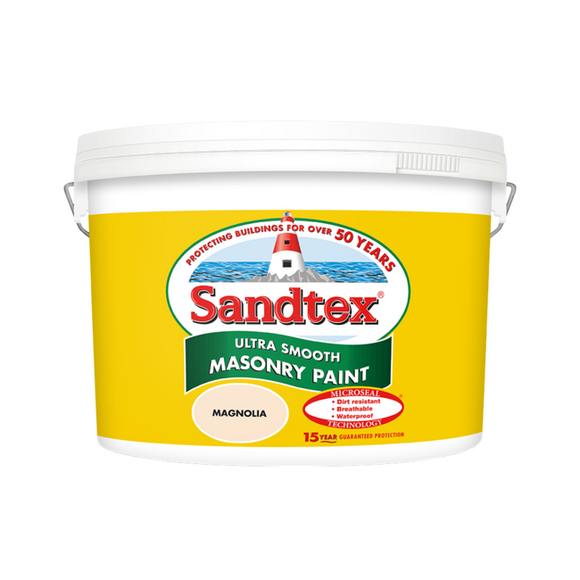 Sandtex Microseal Smooth Masonry Magnolia 10L
