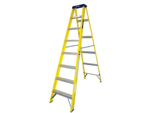8 Step Single-Sided Fibreglass Step Ladder