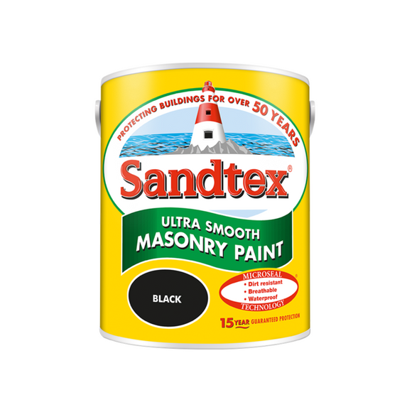 Sandtex Microseal Smooth Masonry Black 5L