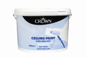 Crown Ceiling White Paint 9 Litre
